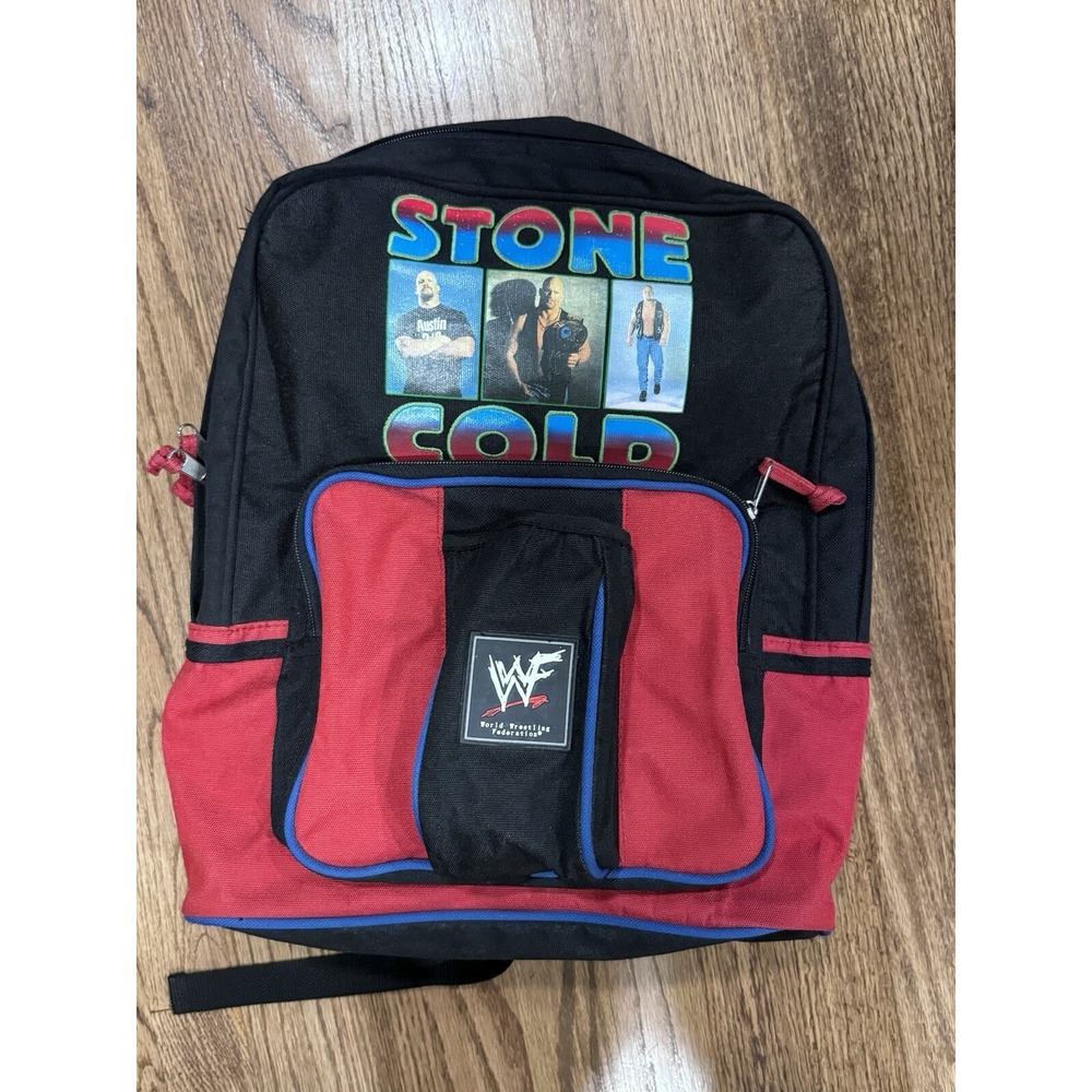 WWF Stone Cold Steve Austin Wrestling Vintage Backpack Rucksack Bag WWE 3:16